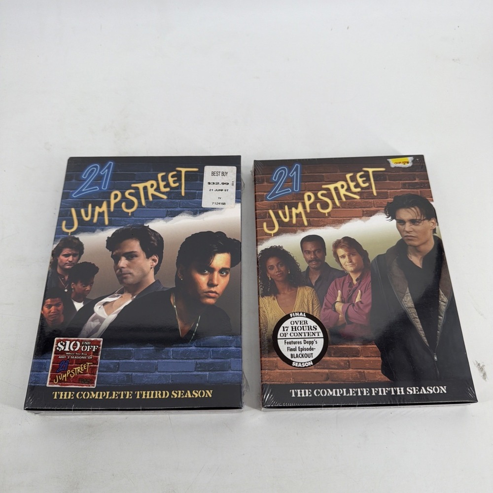 21 Jump Street: The Complete  Third Season & Fifth Season Series DVD. NEW